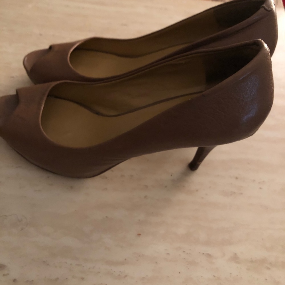 Peep toe heels